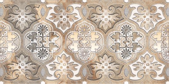 Picture of Kajaria: Creamics HD Polished Travertino Decor: 30x60cm