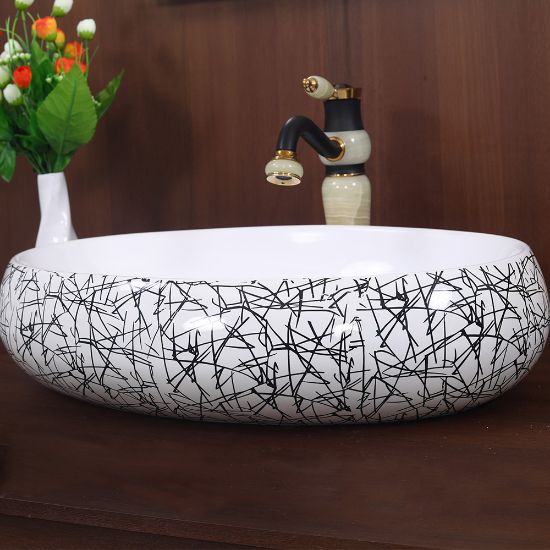 Picture of TOYO: Art Basin 60X40X16CM: Black Line