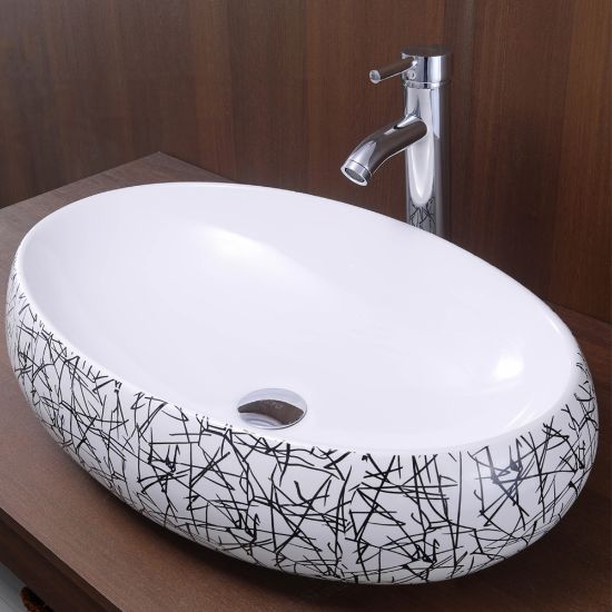 Picture of TOYO: Art Basin 60X40X16CM: Black Line