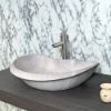 Picture of TOYO: Art Basin 67X47X14CM: Light Grey Marble Matt