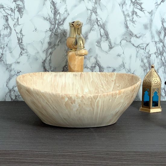Picture of TOYO: Art Basin 410X330X145MM: Brown Onyx Matt