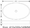 Picture of TOYO: Art Basin 410X330X145MM: Brown Onyx Matt