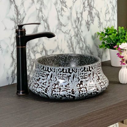 Picture of TOYO: Art Basin 370X370X150MM: Black Texture (Double Finish)