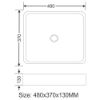 Picture of TOYO: Art Basin 480X370X130MM: Brown Marble Matt