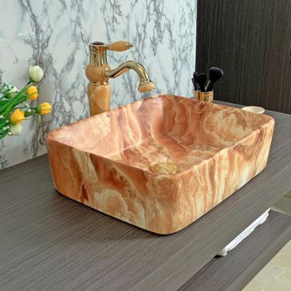 Picture of TOYO: Art Basin 480X370X130MM: Pink Marble Matt