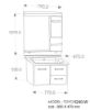 Picture of TOYO: Bathroom Vanity 800X470MM: White & Ivory Texture