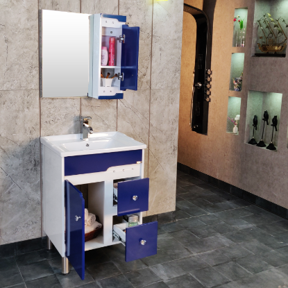 Picture of TOYO: Bathroom Vanity 610X460MM: White & Blue
