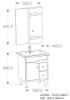 Picture of TOYO: Bathroom Vanity 610X460MM: White & Blue