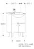 Picture of TOYO: Bathroom Vanity 560X430MM: Full White