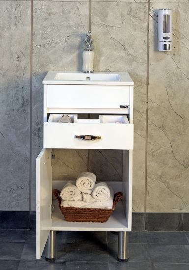 Picture of TOYO: Bathroom Vanity 425X425MM: Full White, Full Ivory